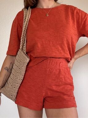 Universal Thread Short Sleeve Top in Burnt Orange